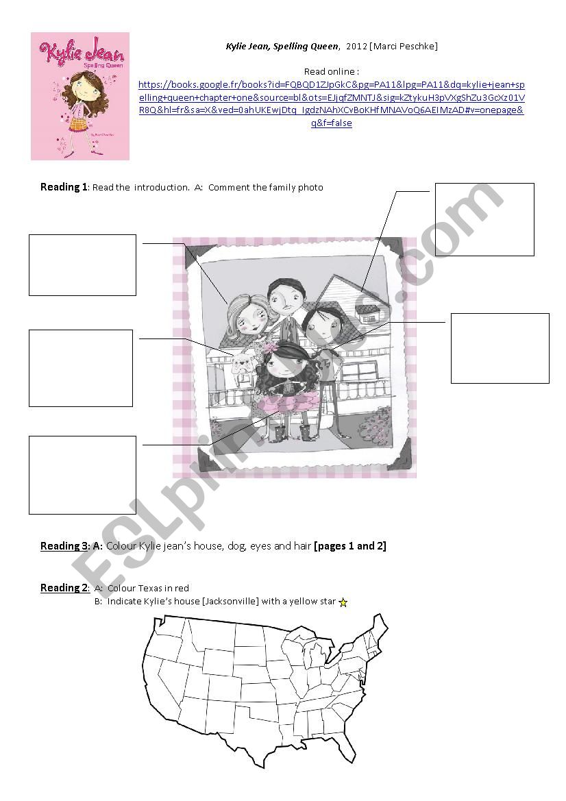 Kylie Jean [reading] worksheet